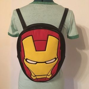 NWT Marvel Iron Man Mask Convertible Backpack
